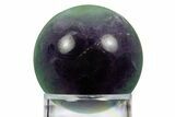 Colorful Banded Fluorite Sphere - China #319754-1